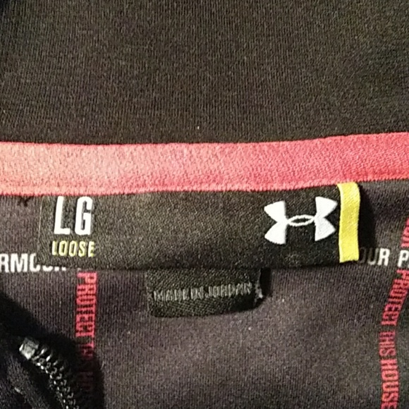 Men's Under Armour Black/Red/Grey Jacket - Picture 4 of 4